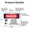Signmission Radiation & Laser Sign, 7 in H x 10 in W, Aluminum, Rectangle OS-2PACK-DS-A-710-L-1417 - alternate 5
